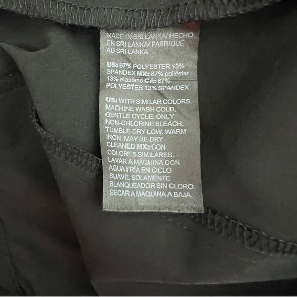 Chico’s Women’s Pull On Pants Sz 10 (Chico Sz 1.5) Color Black Pockets Stretch - Picture 7 of 12